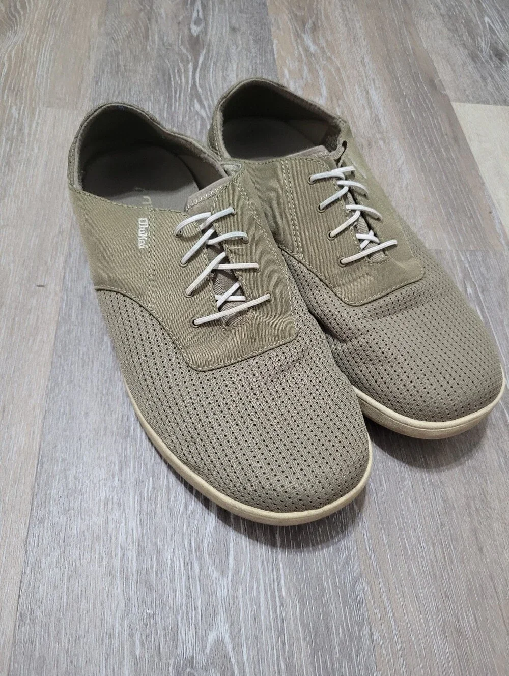 OluKai Men's Nohea Moku boat shoes Wide Toe Box Low Drop Shoes Size 12